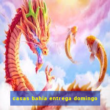 casas bahia entrega domingo